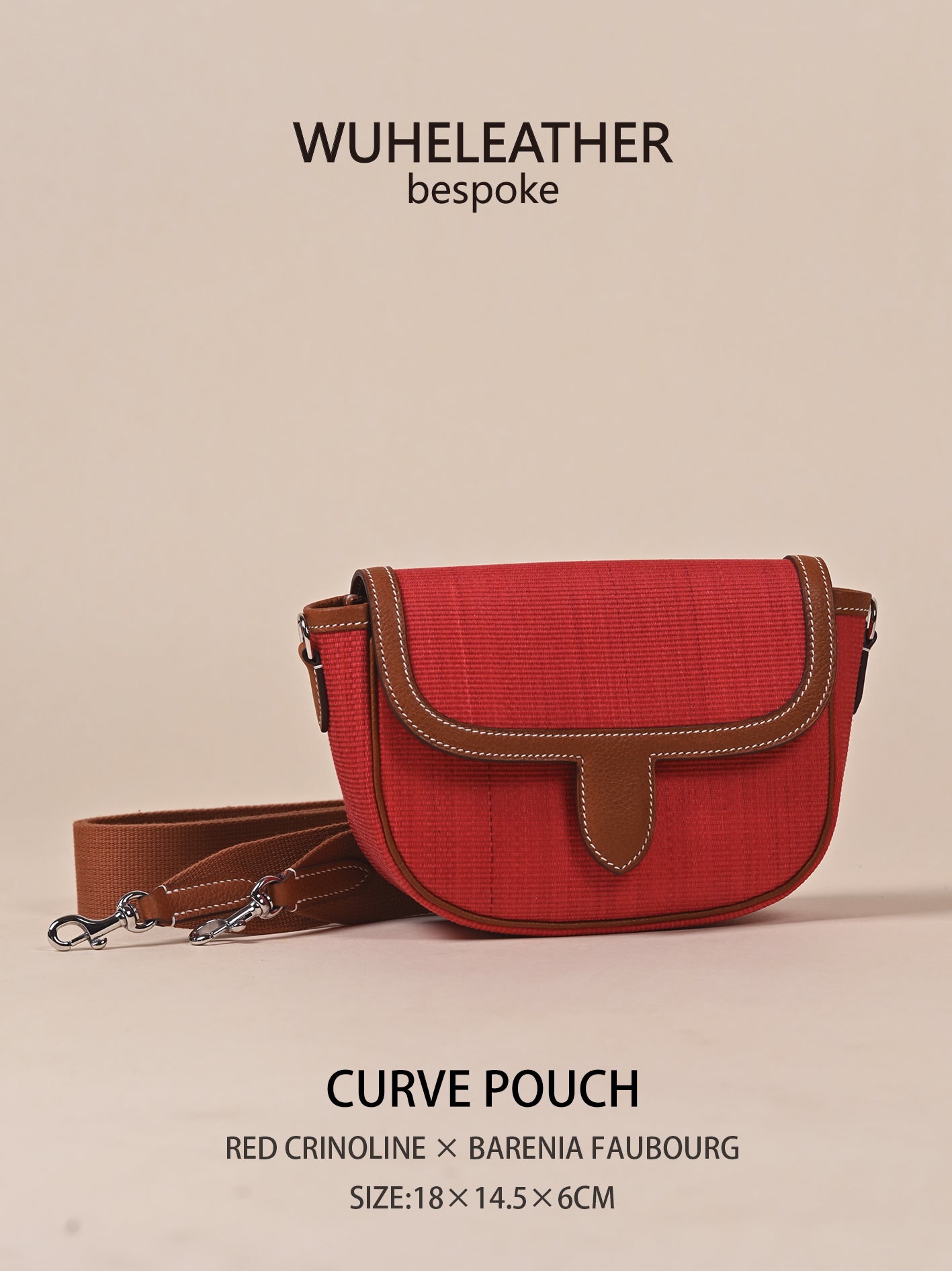 CURVE POUCH · 18||Crinoline ×Barenia Faubourg