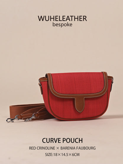 CURVE POUCH · 18||Crinoline ×Barenia Faubourg