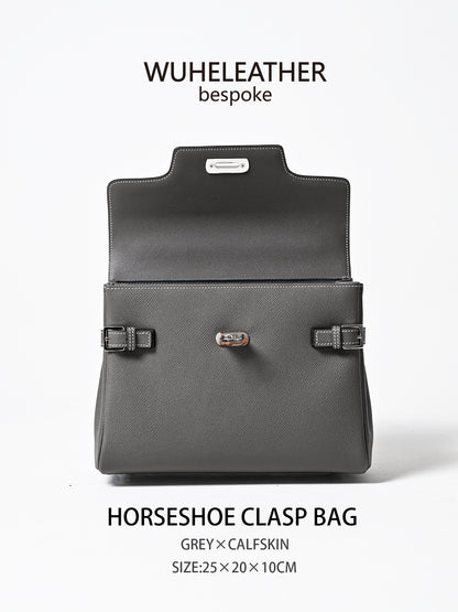 WUHE||Horseshoe Clasp Bag×calfskin