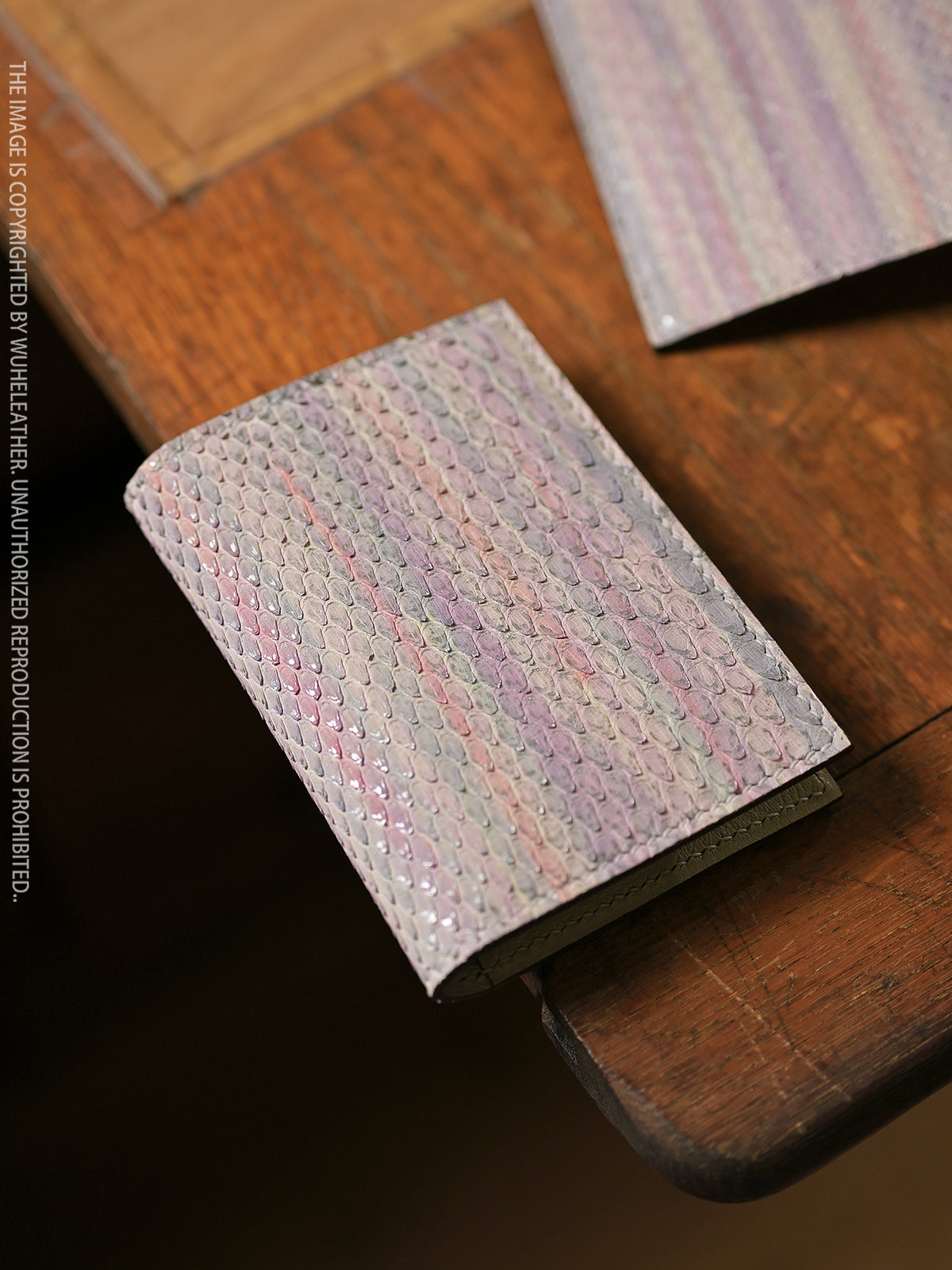Bifold Card Holder-Exotic Leather Collection