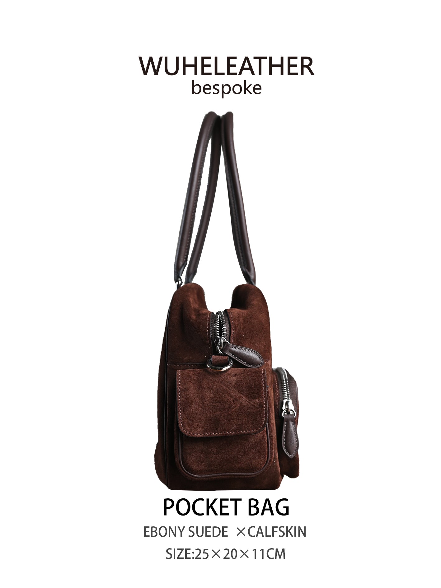 WUHE||POCKET BAG,Suede Calfskin