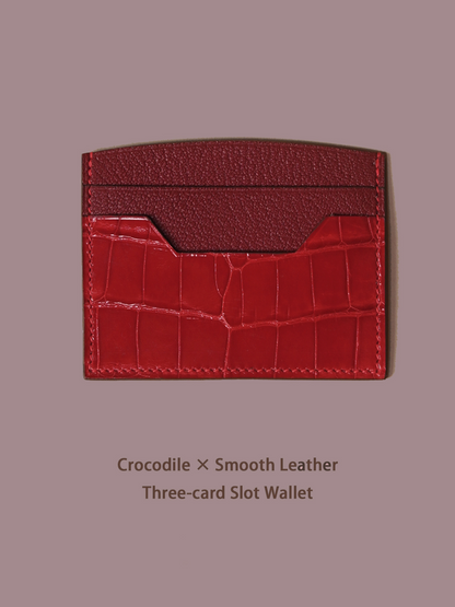 KNES  Card holder with  crocodile