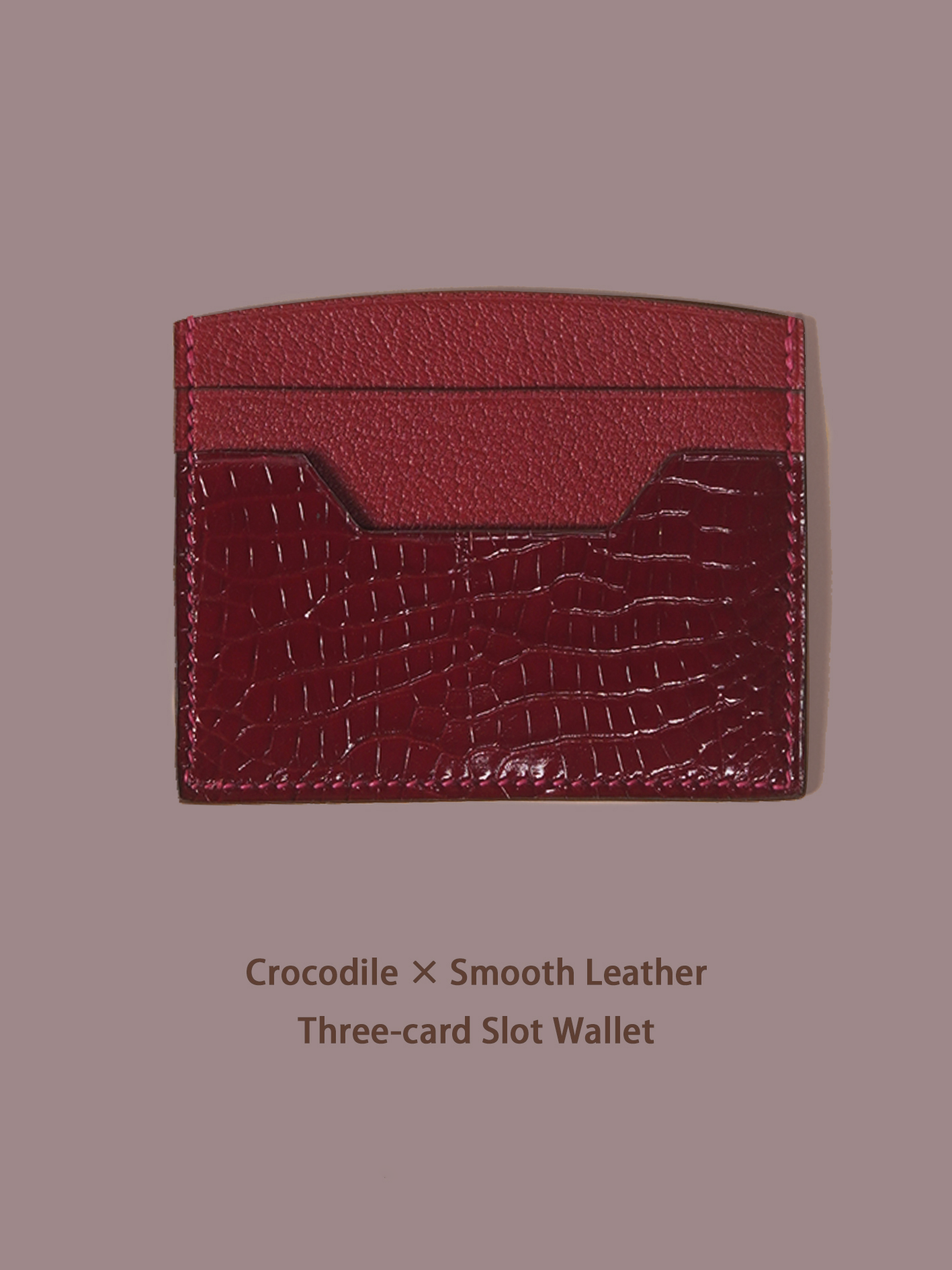 KNES  Card holder with  crocodile