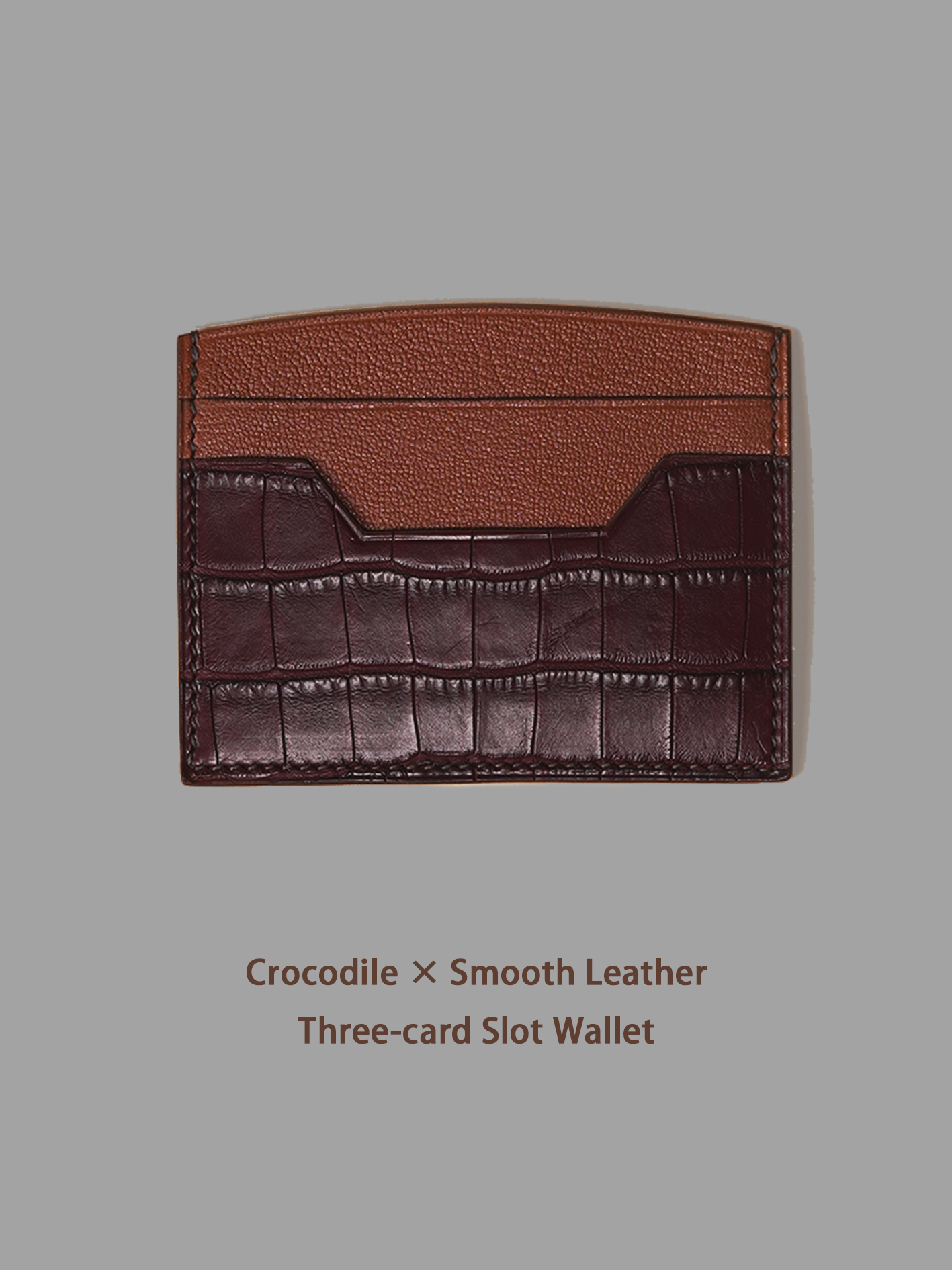 KNES  Card holder with  crocodile