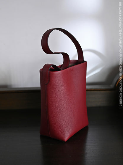 Litchi Embossed Shoulder Tote Bag