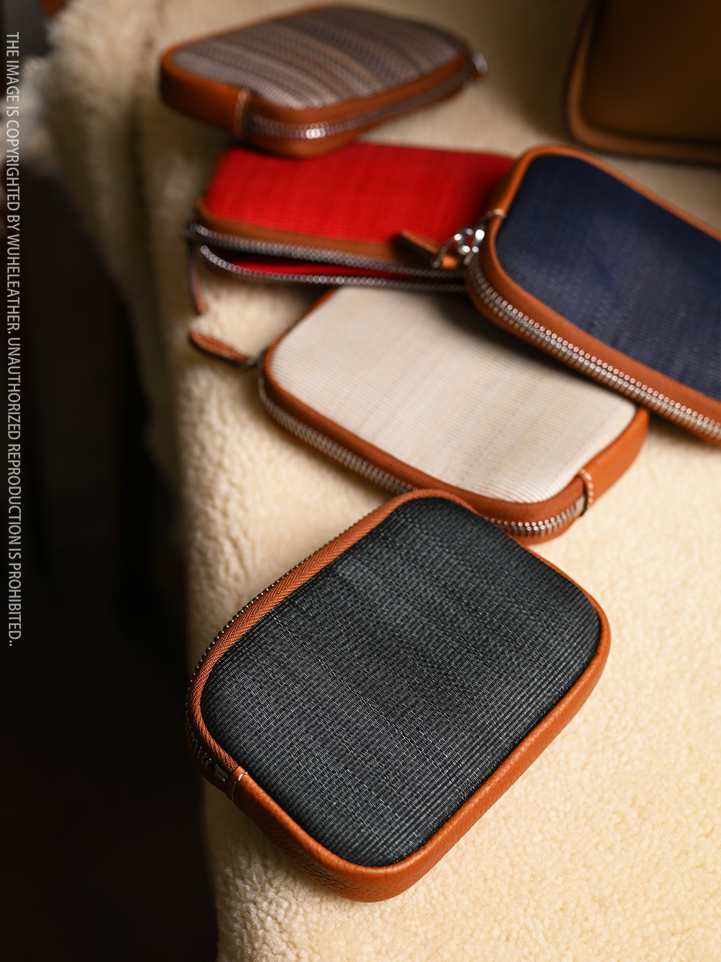 WUHE/In Stock||Orb Mini coin purse（crinoline×Barenia Faubourg）