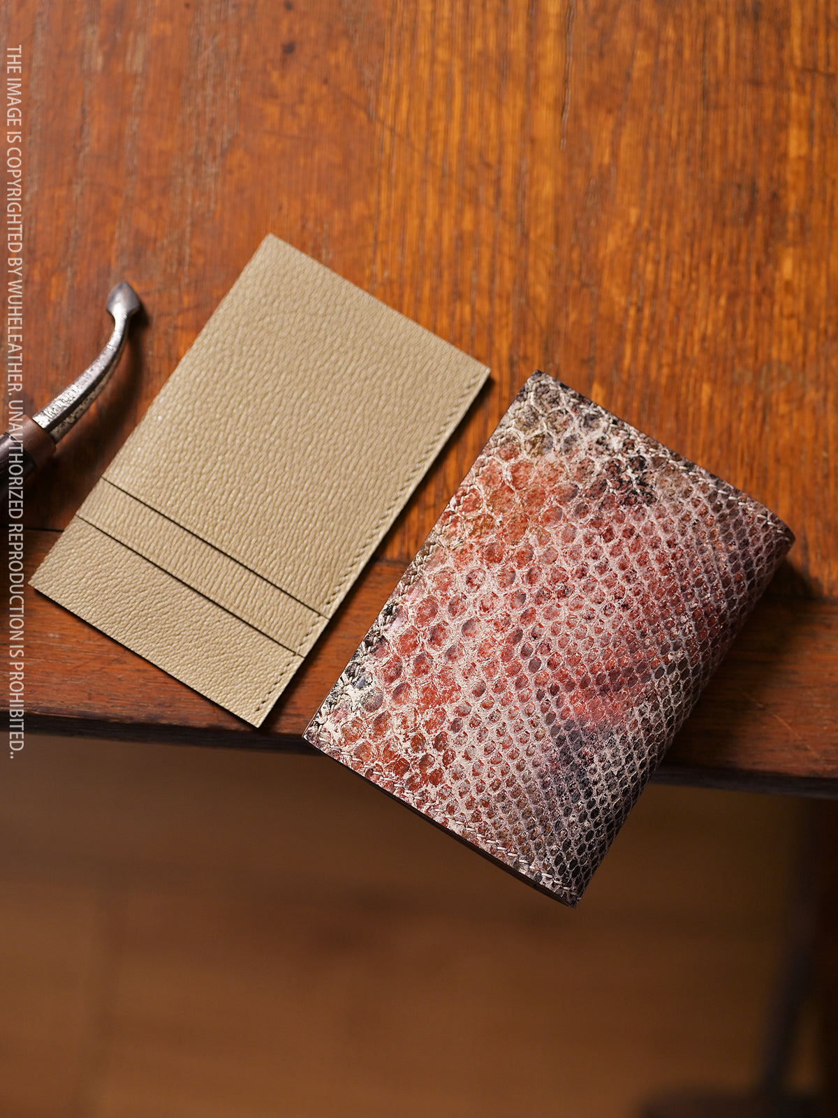 Bifold Card Holder-Exotic Leather Collection