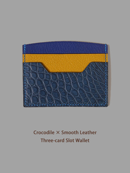 KNES  Card holder with  crocodile