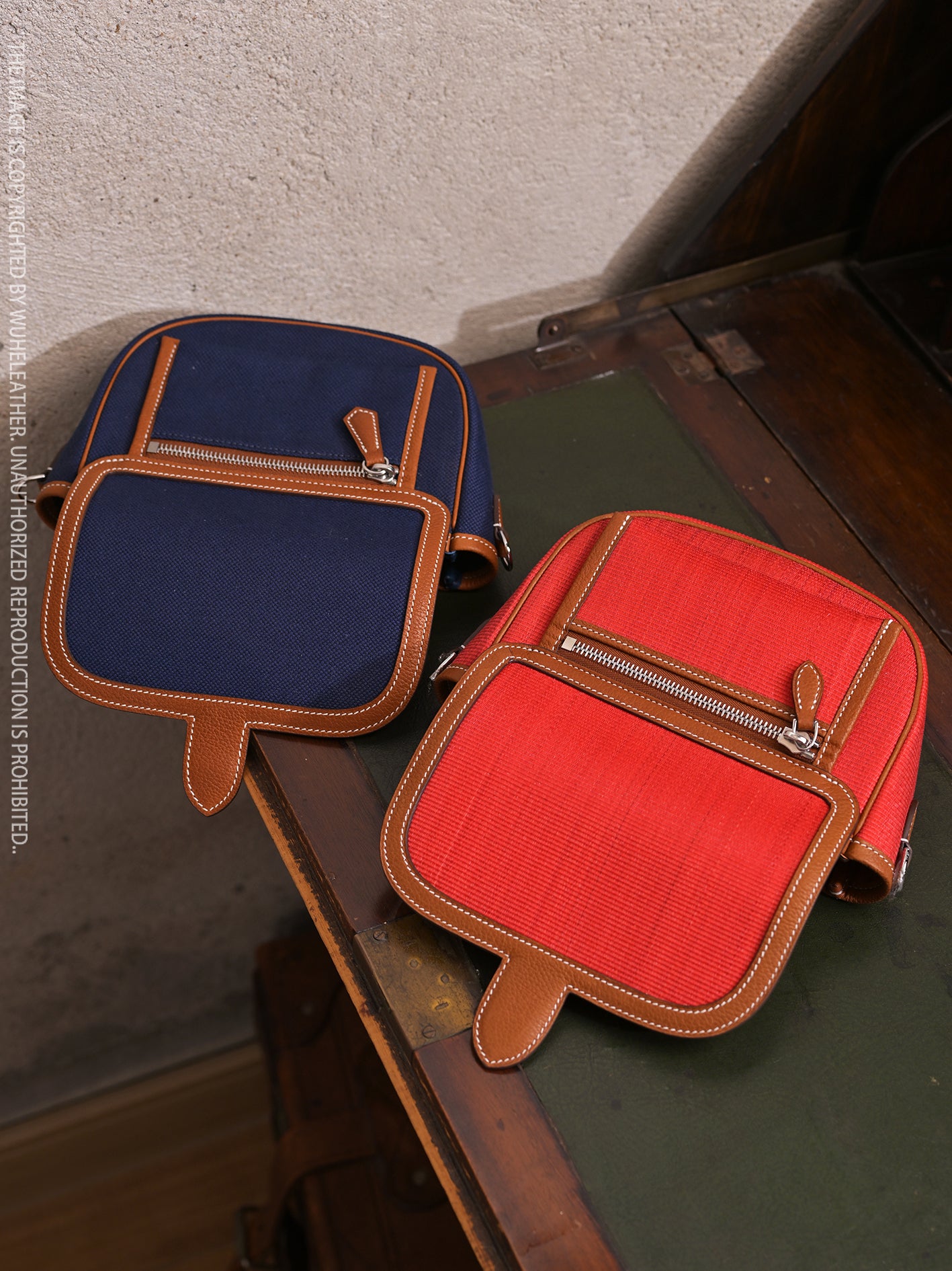 CURVE POUCH · 18||Crinoline ×Barenia Faubourg