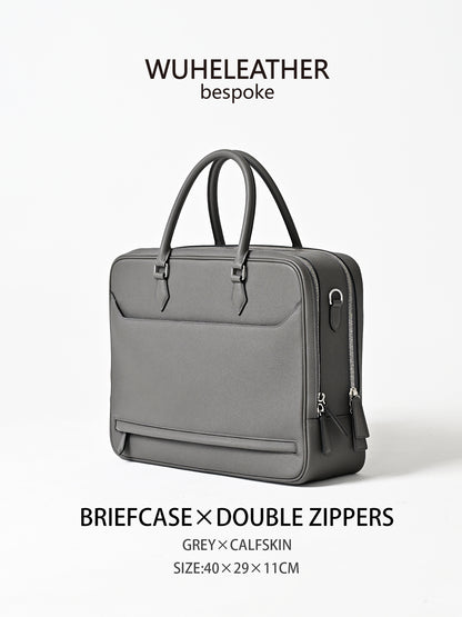 Double Zipper Briefcase