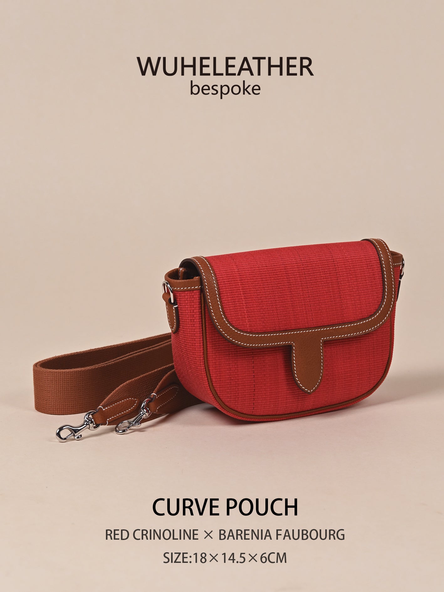 CURVE POUCH · 18||Crinoline ×Barenia Faubourg