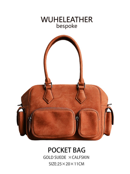 WUHE||POCKET BAG,Suede Calfskin