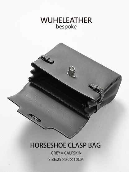 WUHE||Horseshoe Clasp Bag×calfskin