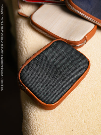 WUHE/In Stock||Orb Mini coin purse（crinoline×Barenia Faubourg）