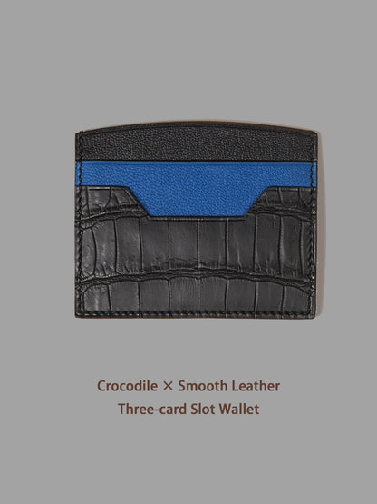 KNES  Card holder with  crocodile