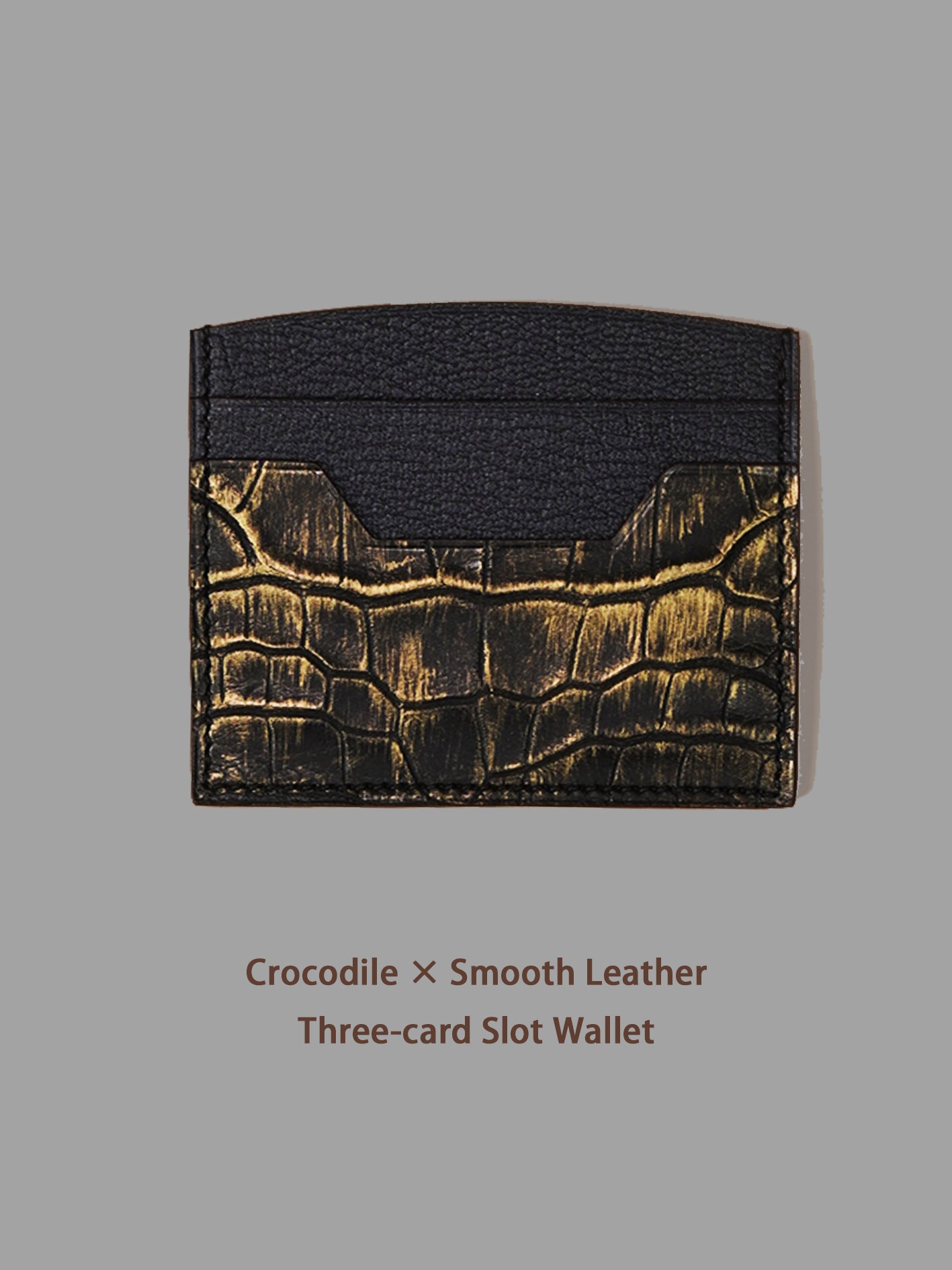 KNES  Card holder with  crocodile