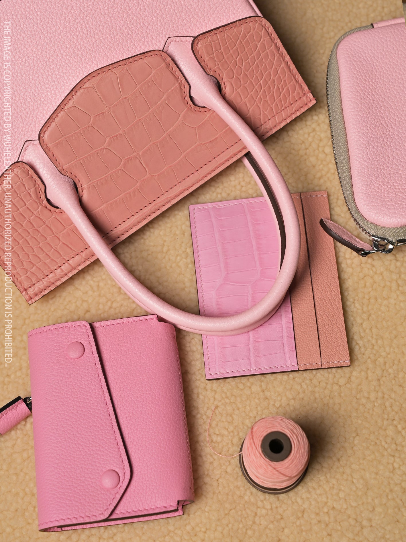 WUHE/In Stock||Maxi Carry Card Case(Calfskin）