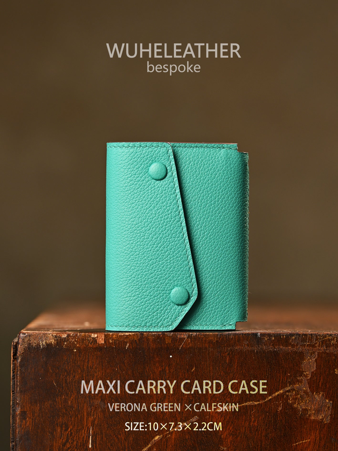 WUHE/In Stock||Maxi Carry Card Case(Calfskin）