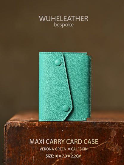 WUHE/In Stock||Maxi Carry Card Case(Calfskin）