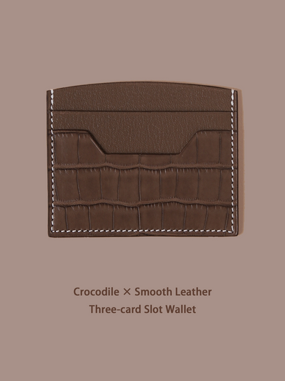 KNES  Card holder with  crocodile