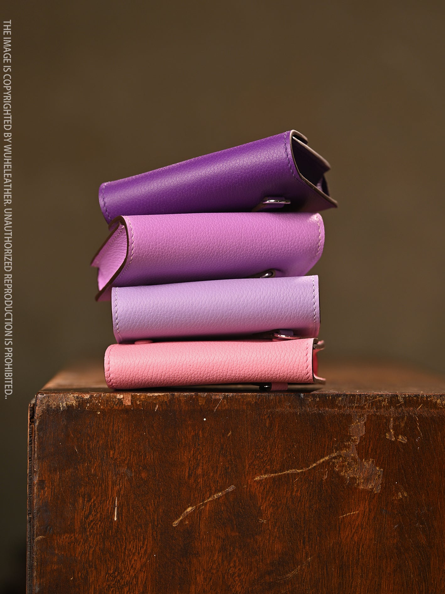 WUHE/In Stock||Maxi Carry Card Case(Calfskin）