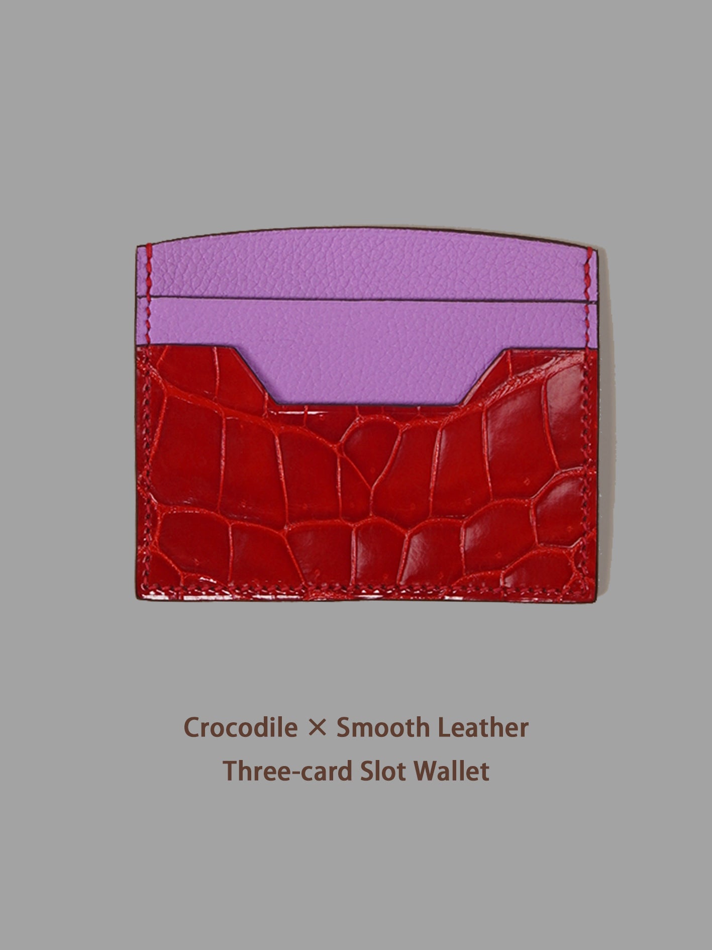 KNES  Card holder with  crocodile