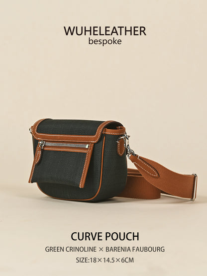 CURVE POUCH · 18||Crinoline ×Barenia Faubourg