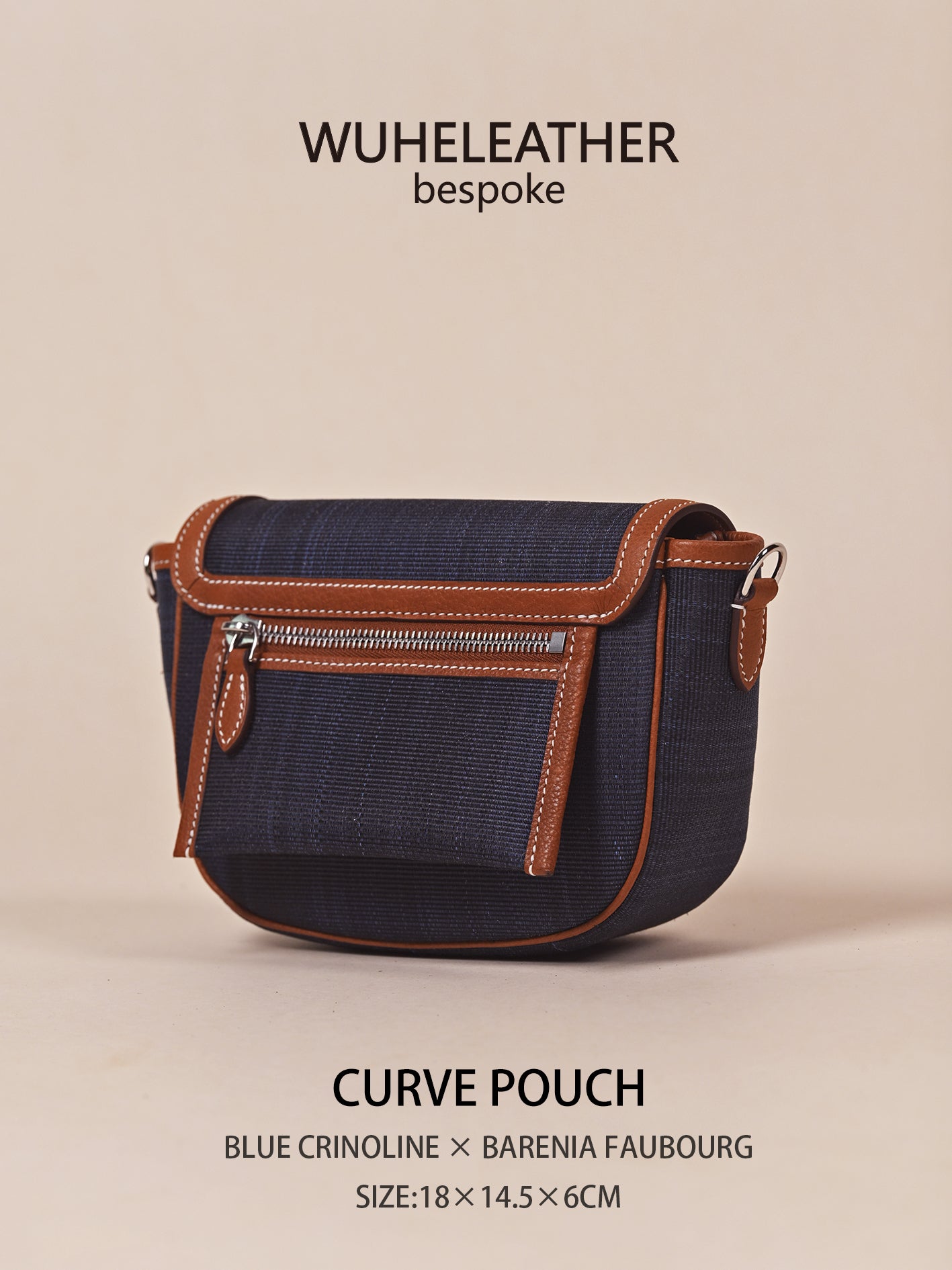 CURVE POUCH · 18||Crinoline ×Barenia Faubourg