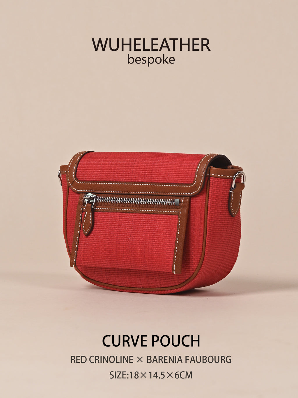 CURVE POUCH · 18||Crinoline ×Barenia Faubourg