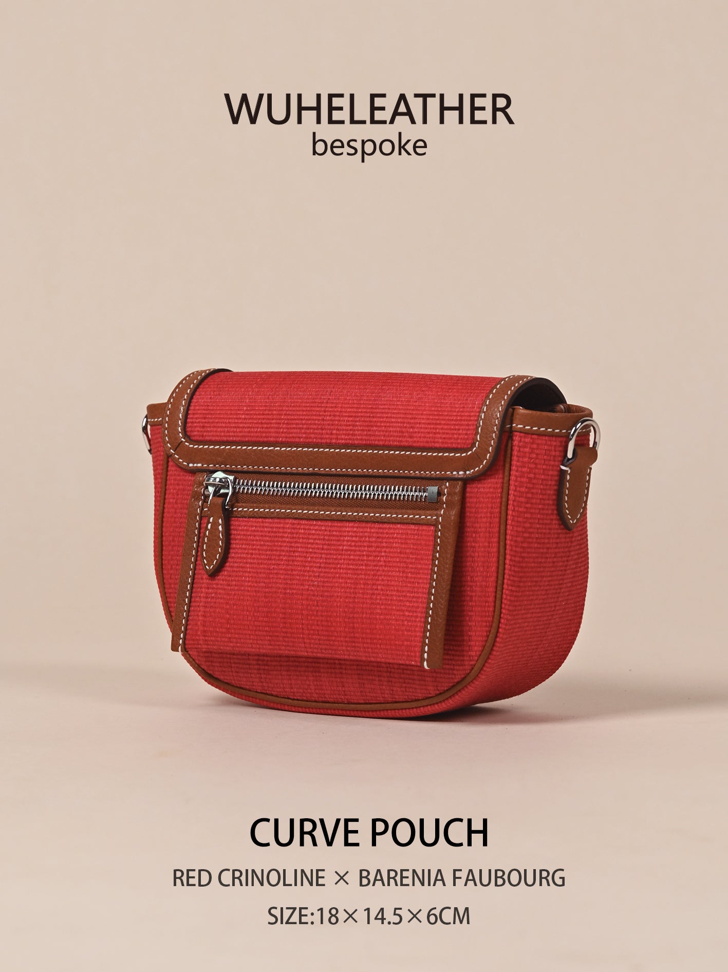 CURVE POUCH · 18||Crinoline ×Barenia Faubourg