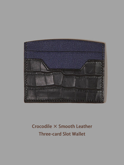 KNES  Card holder with  crocodile