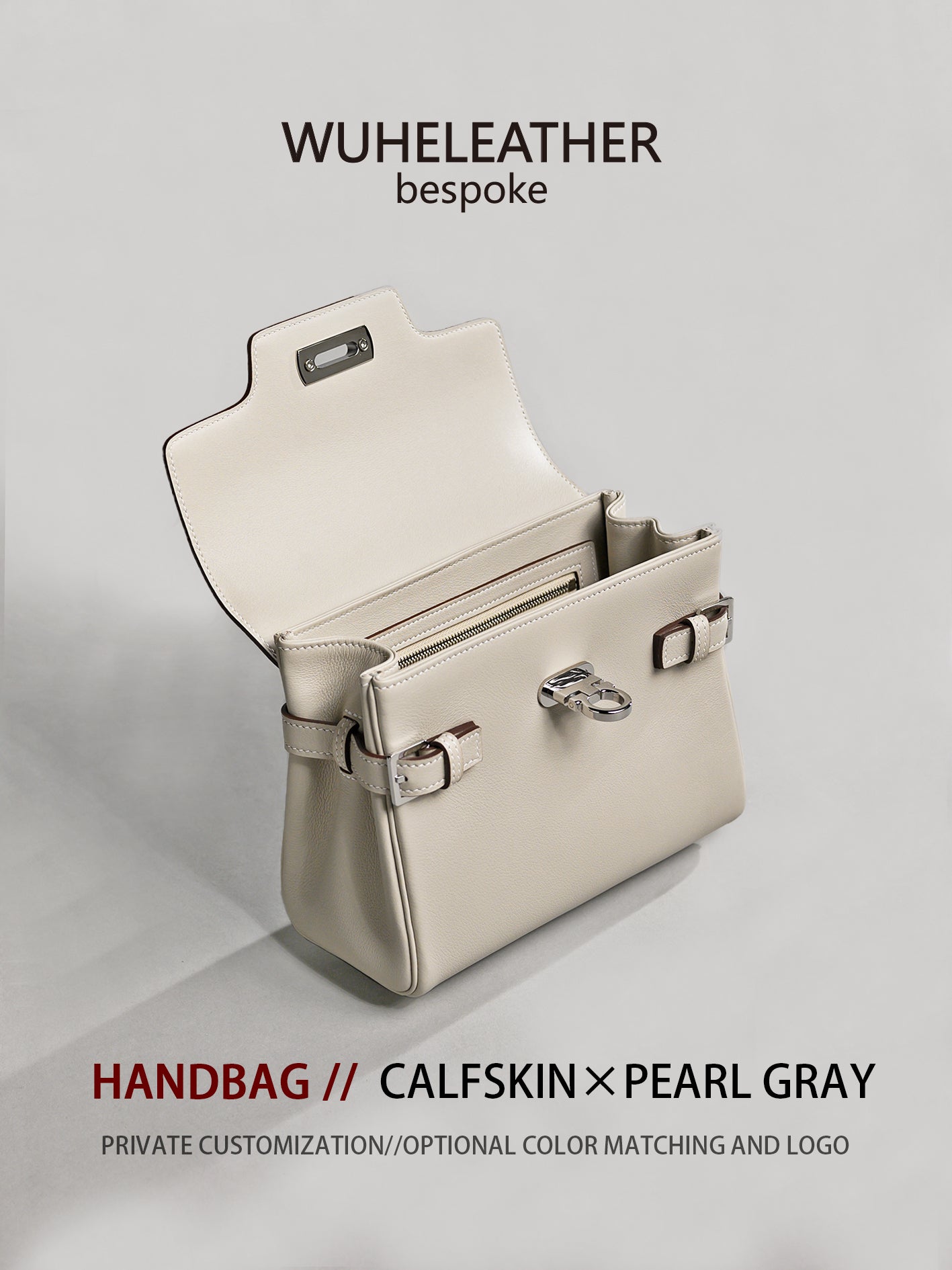 WUHE||Horseshoe Clasp Bag×calfskin