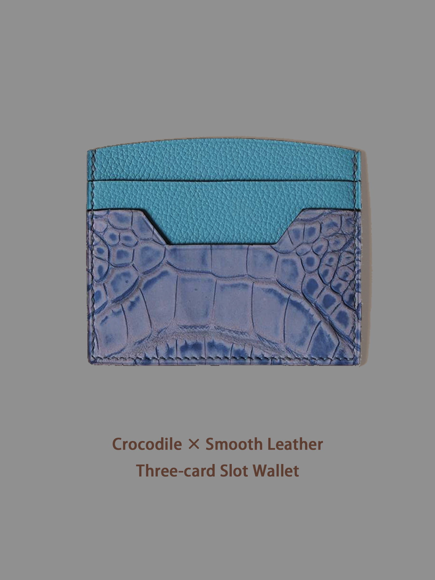 KNES  Card holder with  crocodile