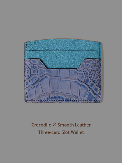 KNES  Card holder with  crocodile