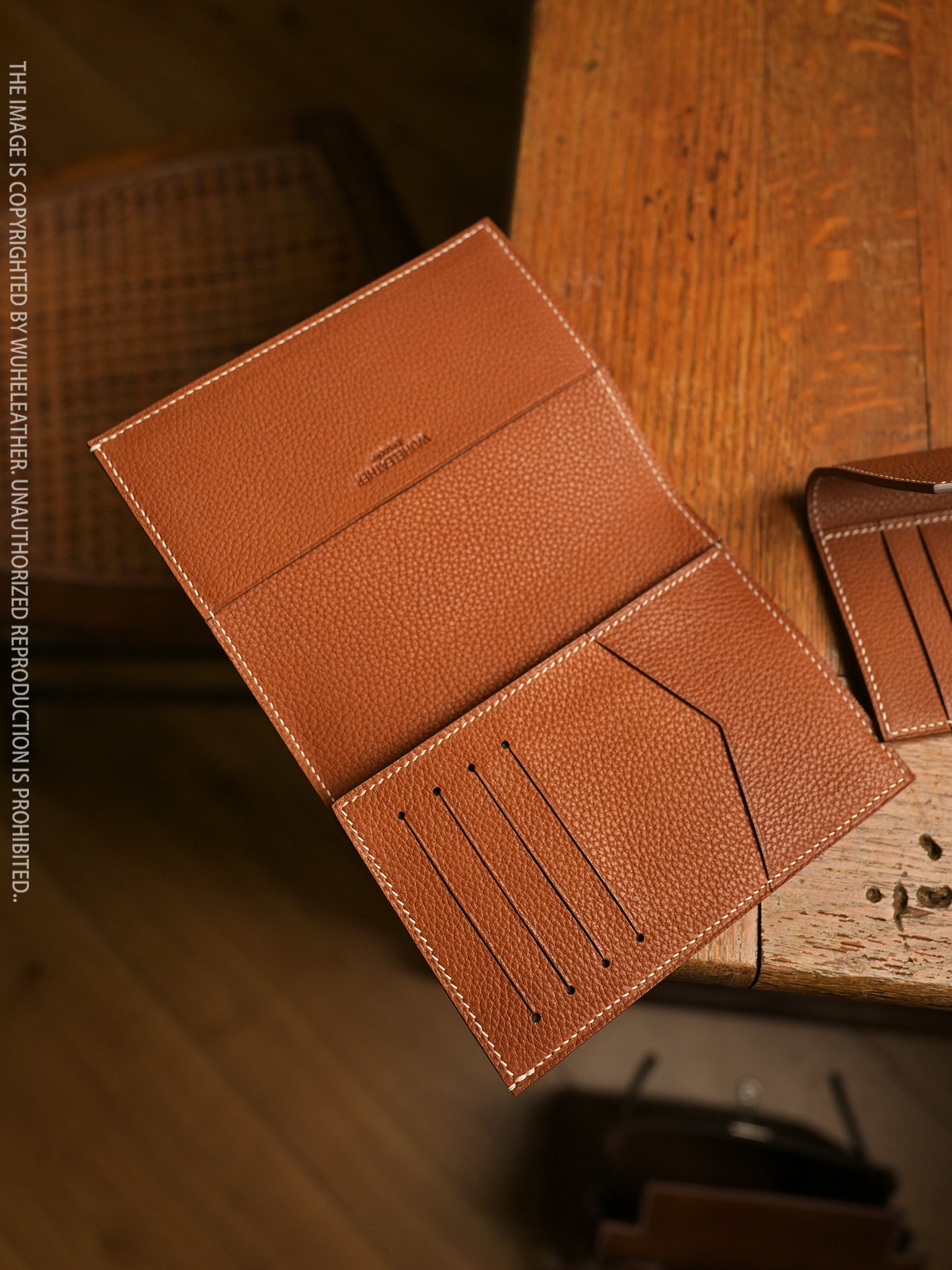 WUHE Journey Passport Case-Calfskin Collection