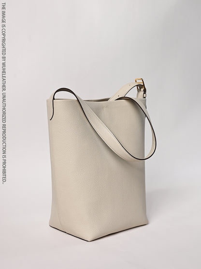 Litchi Embossed Shoulder Tote Bag