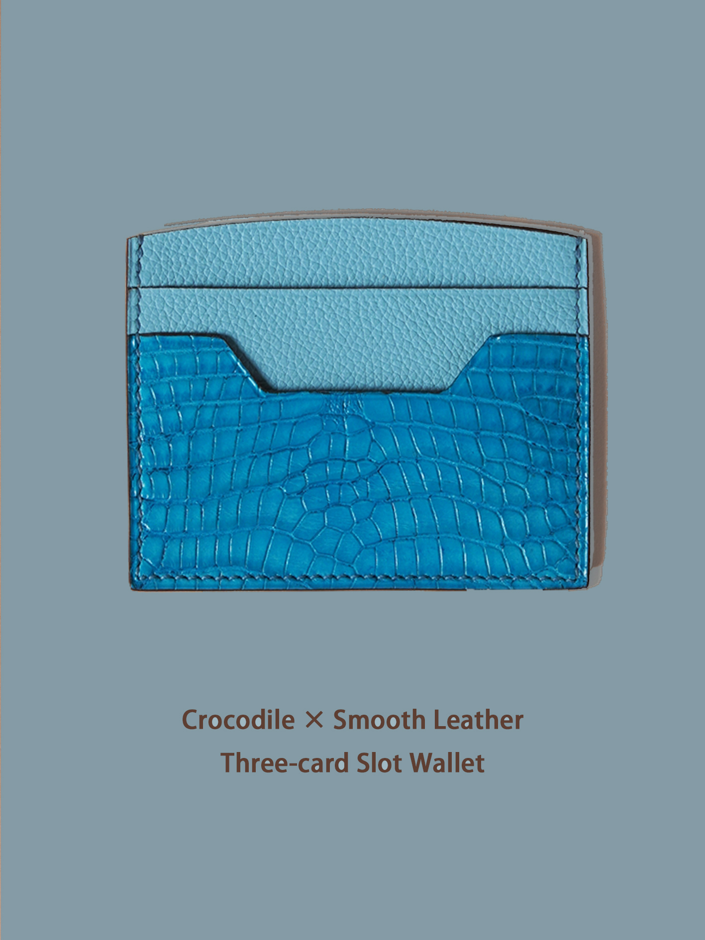 KNES  Card holder with  crocodile