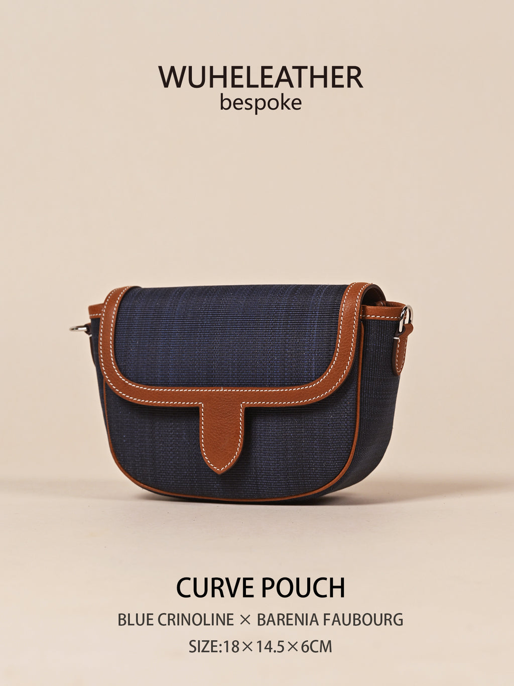 CURVE POUCH · 18||Crinoline ×Barenia Faubourg