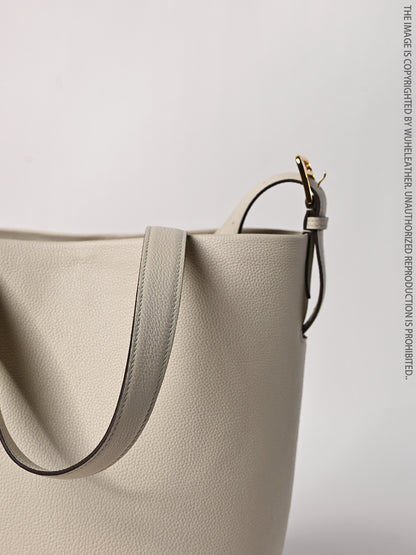 Litchi Embossed Shoulder Tote Bag