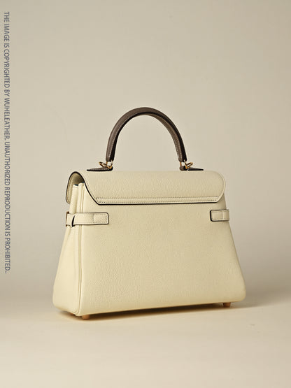 WUHE||Horseshoe Clasp Bag×calfskin