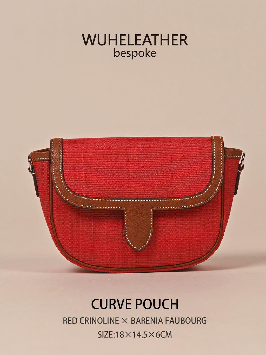 CURVE POUCH · 18||Crinoline ×Barenia Faubourg