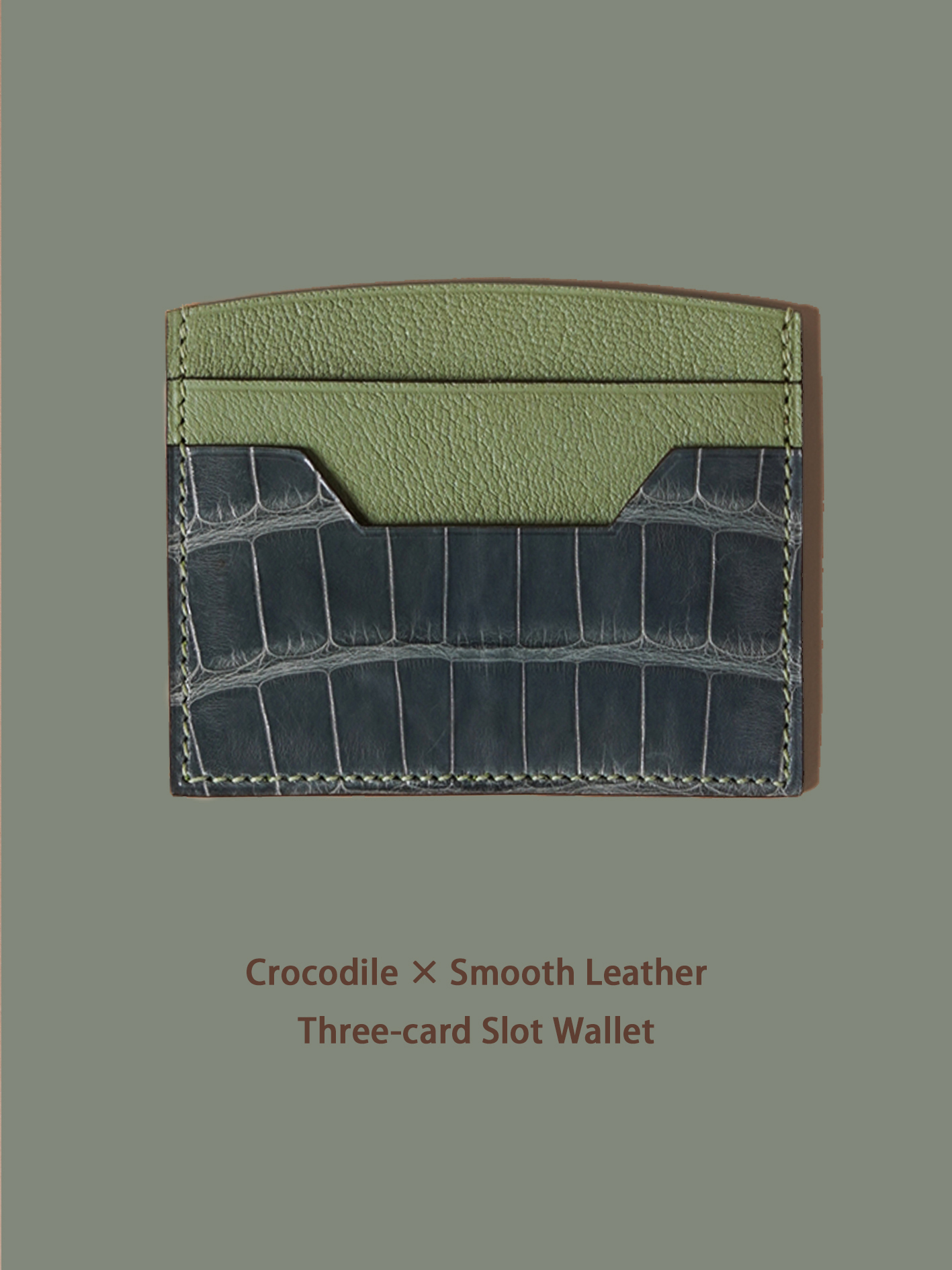 KNES  Card holder with  crocodile