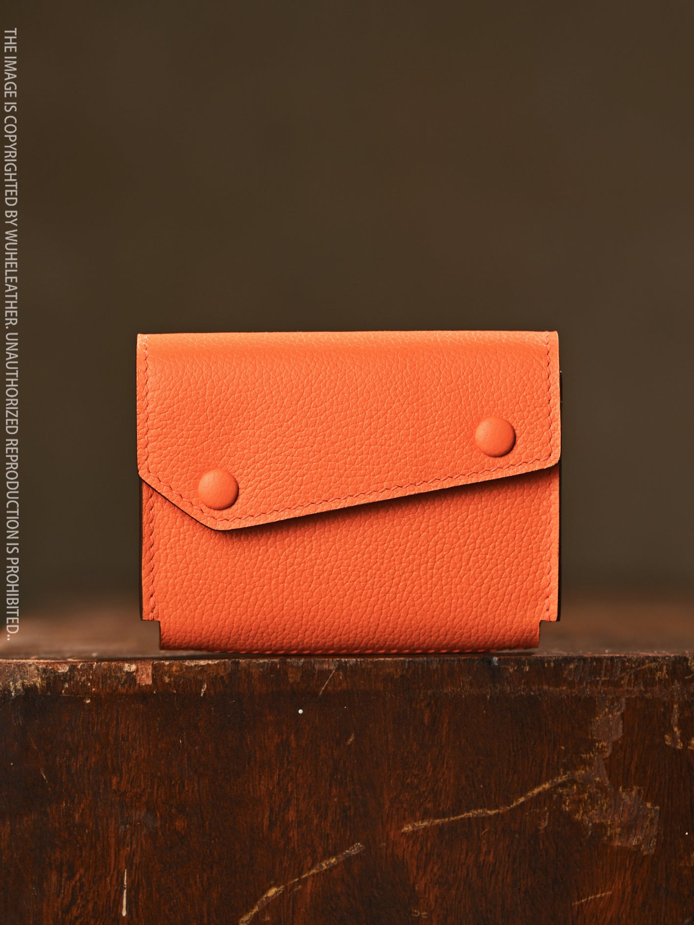 WUHE/In Stock||Maxi Carry Card Case(Calfskin）