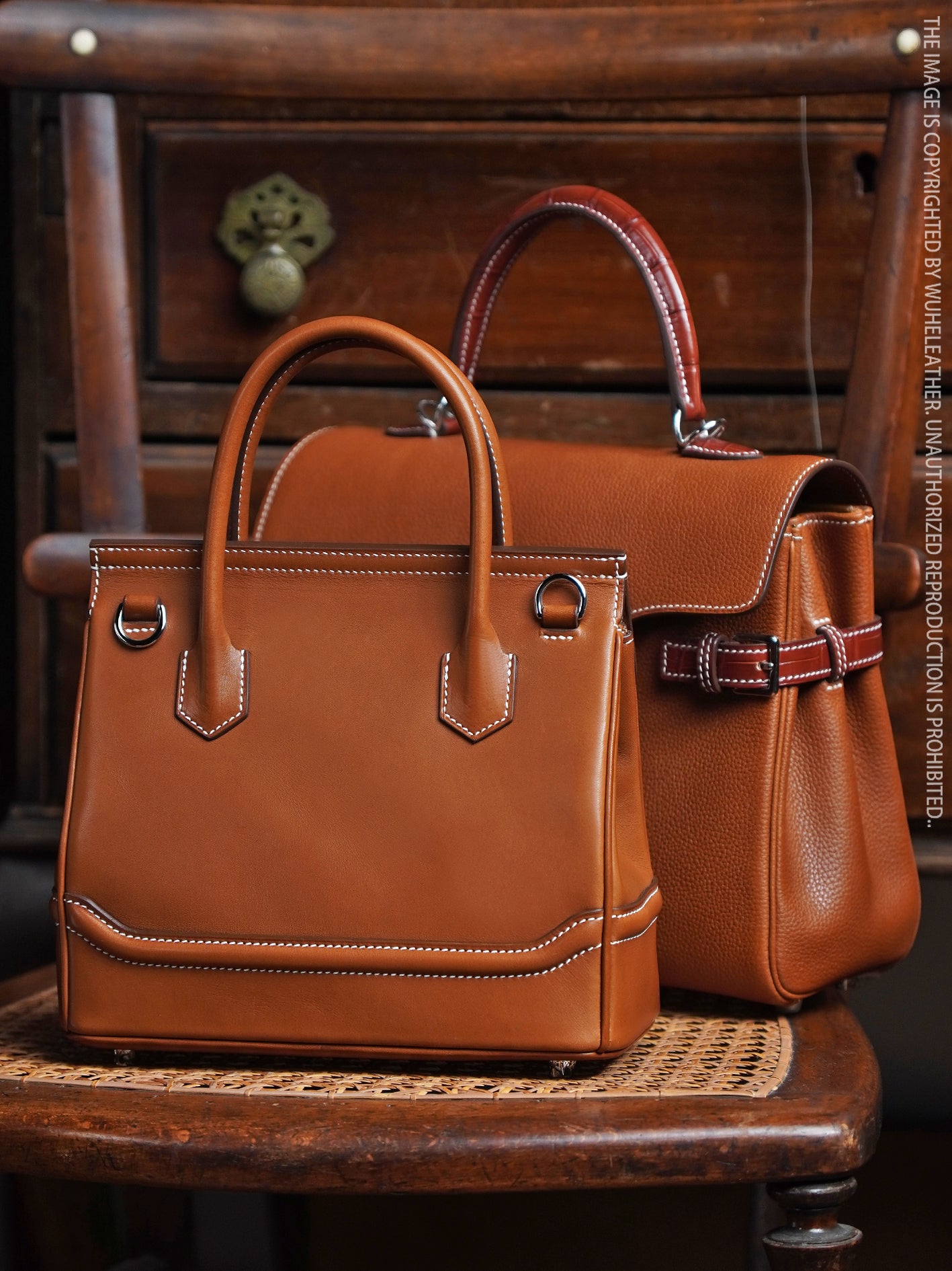 WUHE||Classic barenia handbag/S