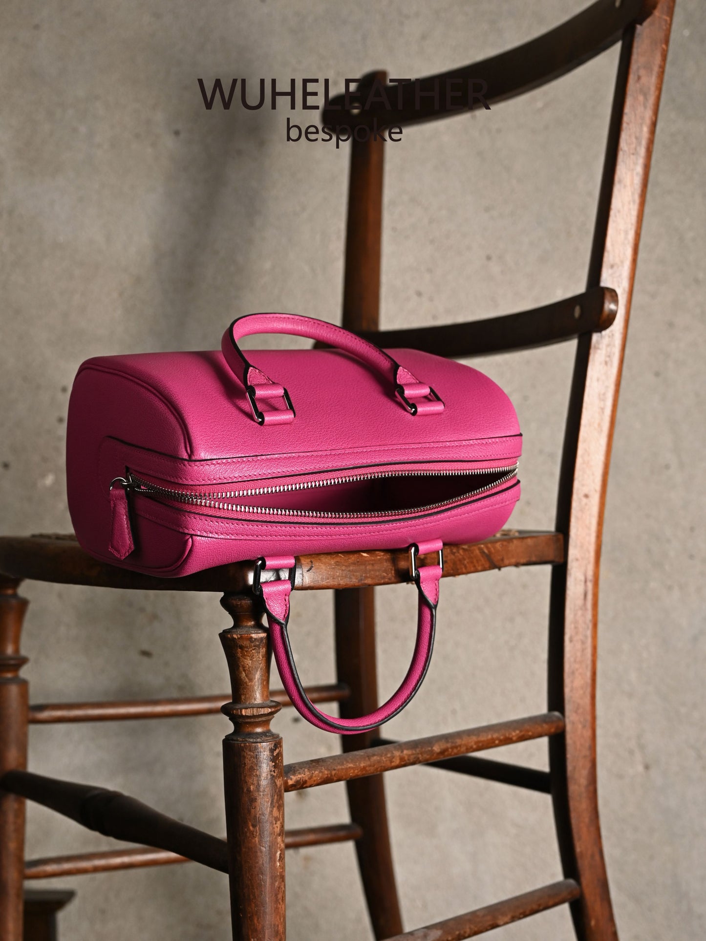 Minimalist Boston Bag ||GOATSKIN