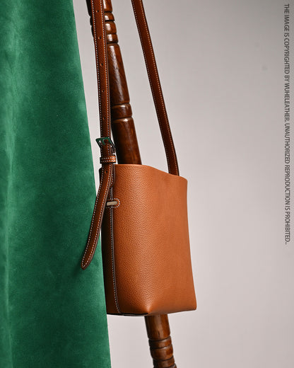 MIni Bucket bag(Barenia Faubourg leather)