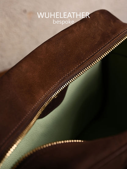 WUHE||POCKET HUB,Suede Calfskin