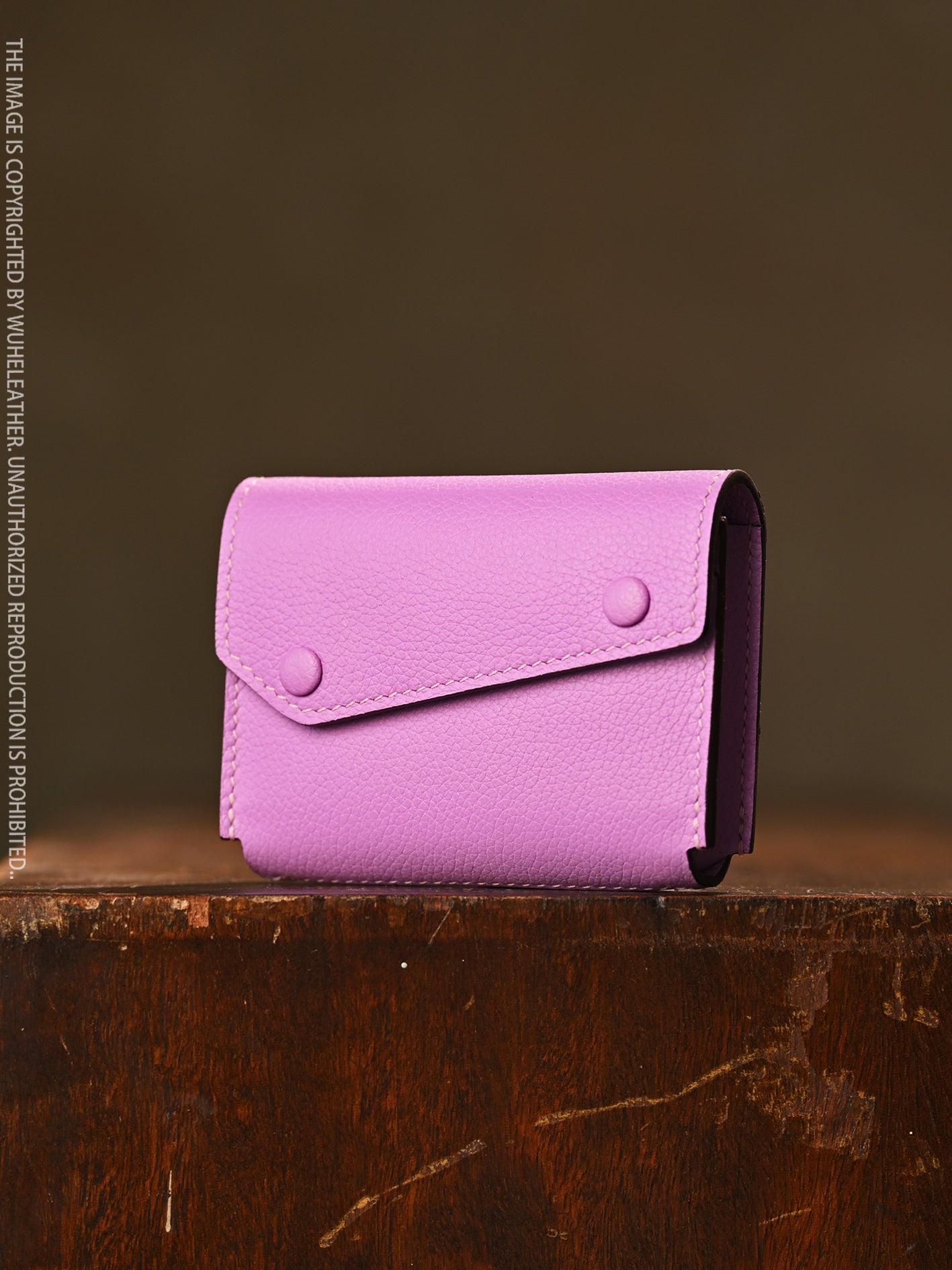 WUHE/In Stock||Maxi Carry Card Case(Calfskin）