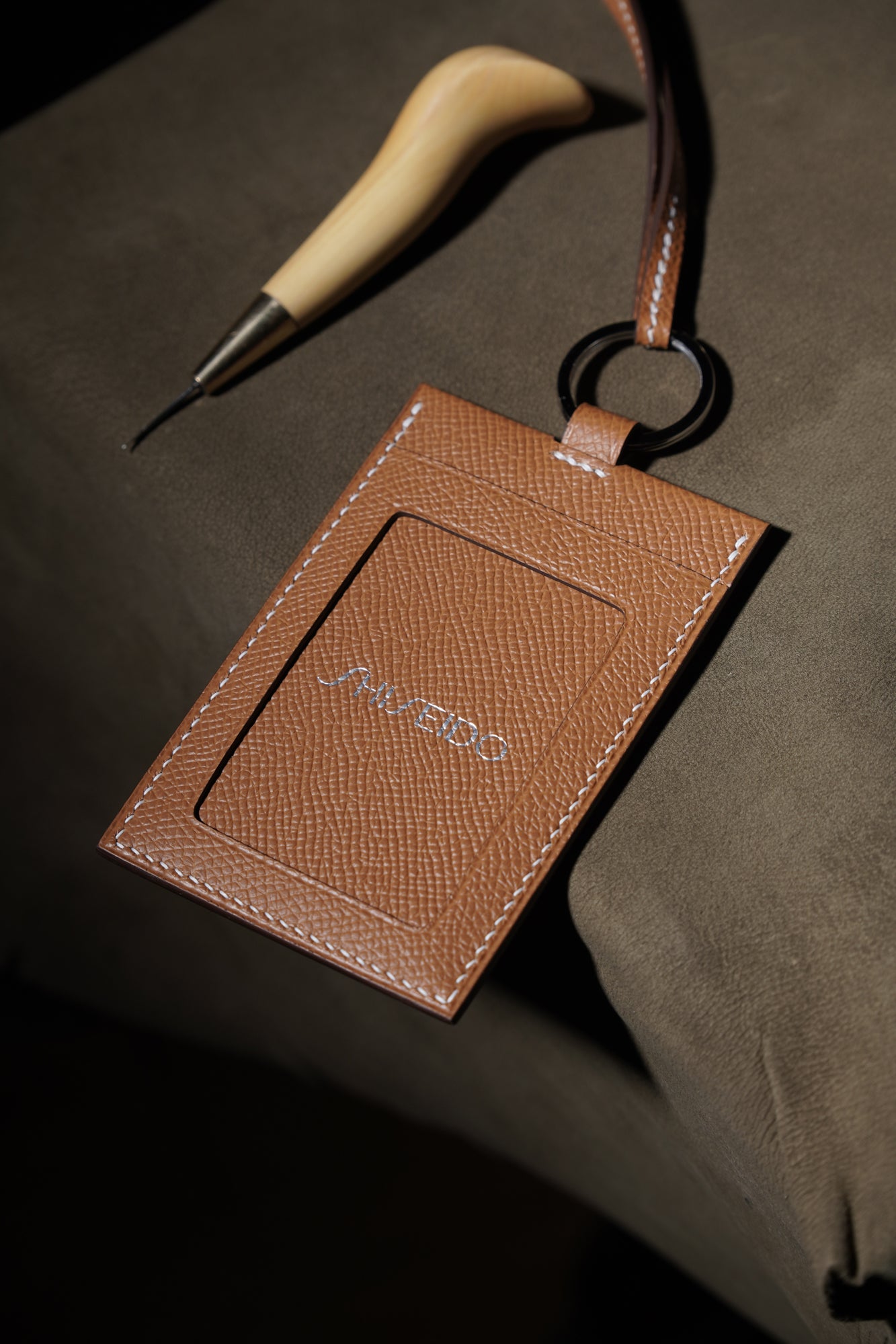 Espom leather ID card holder