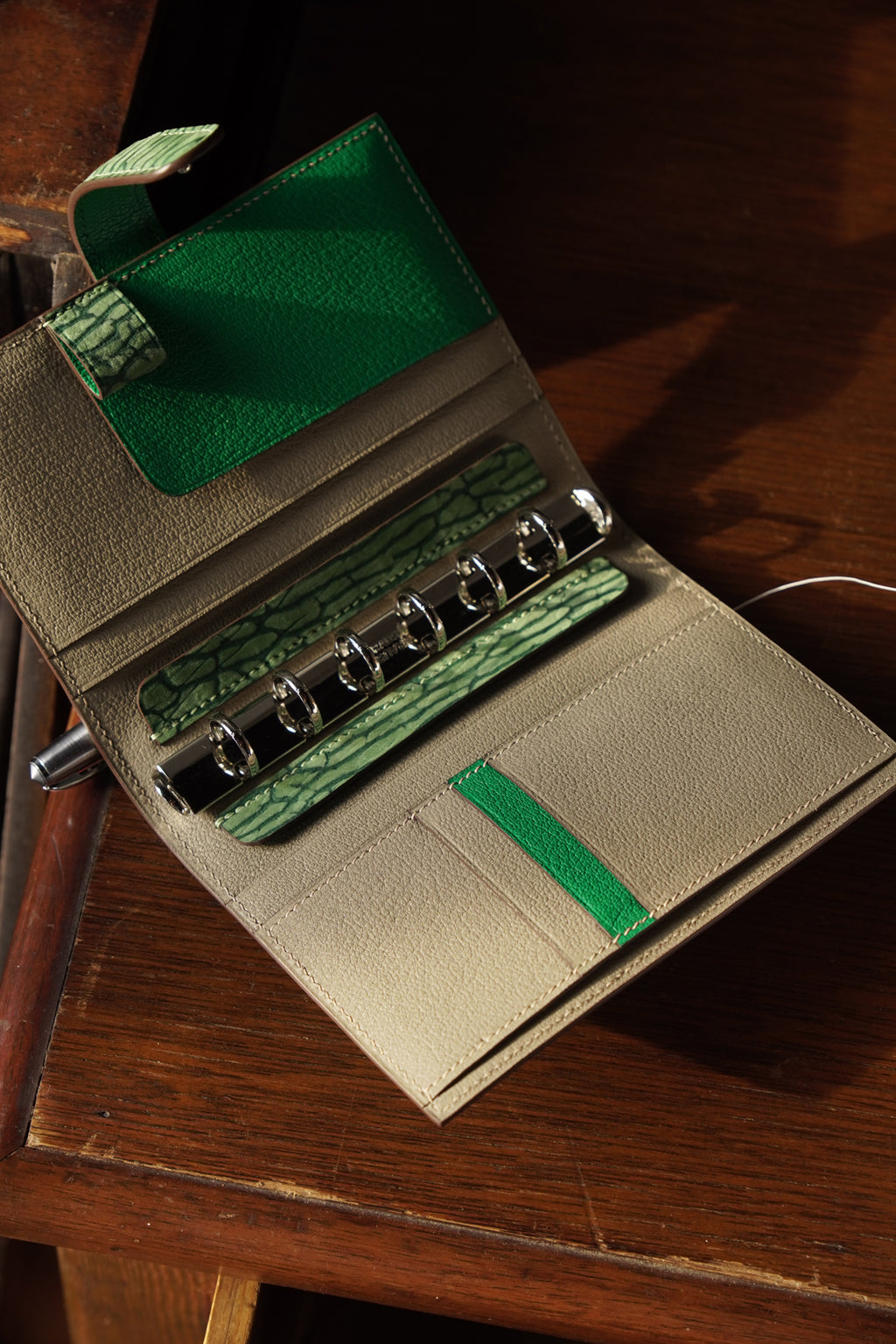 Planner with seal skin